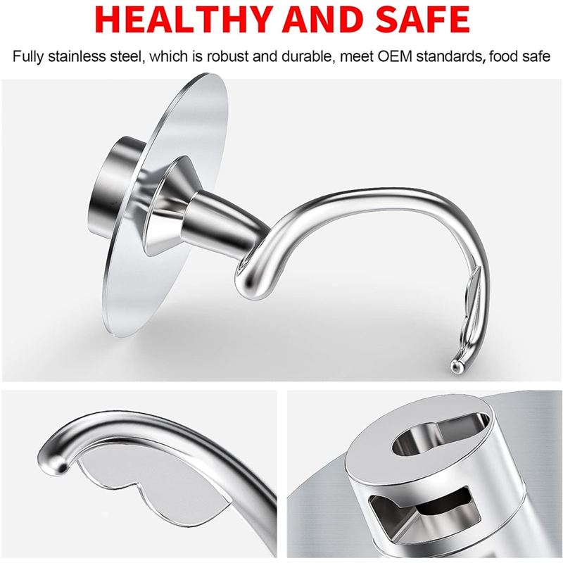 Kitchenaid Baking Set - Спиральный крючок для теста из нержавеющей
