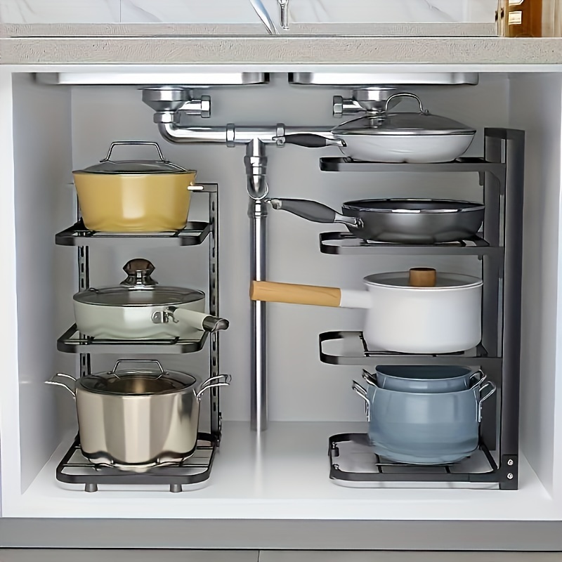Kitchen Baking Pan Organizer - Регулируемая подставка для кастрюль, кухонная подставка