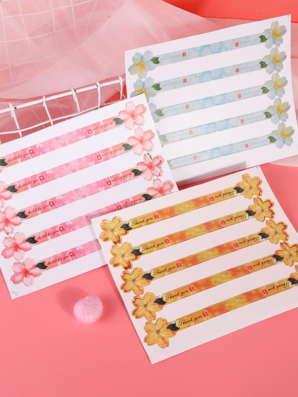 Kitchen.Baking Labels - Креативные 3D-наклейки с цветами вишни для