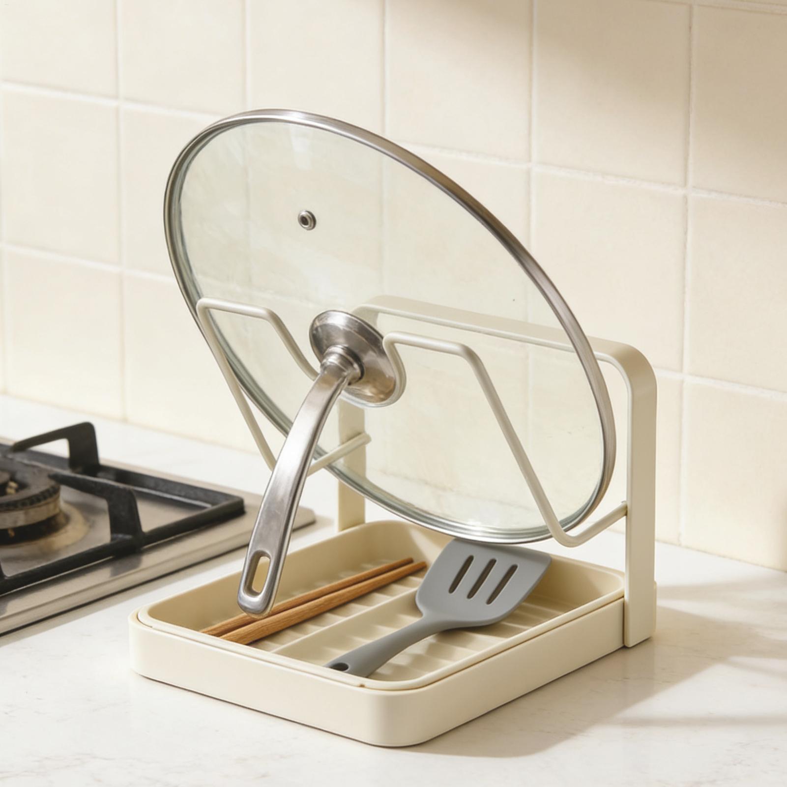 Kitchen Baking Pan Organizer - Органайзер с крышкой для кастрюли, противоскользящая
