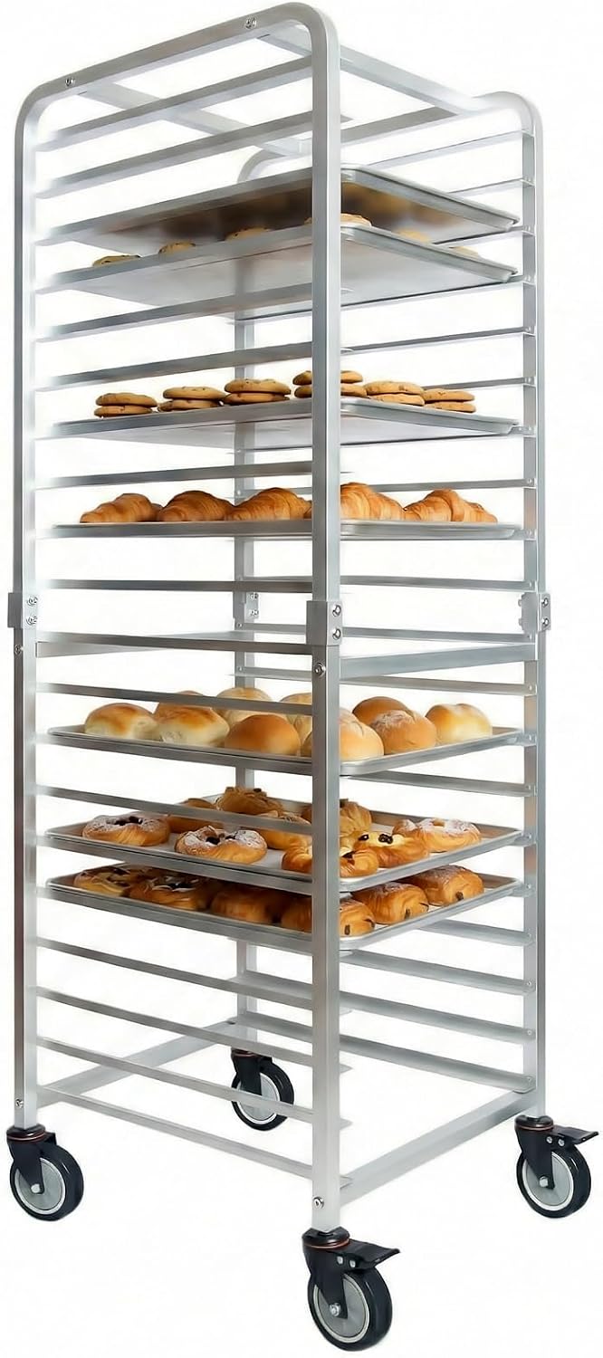 Kitchen Baking Pan Organizer - Коммерческая 20-ярусная тележка для противней из