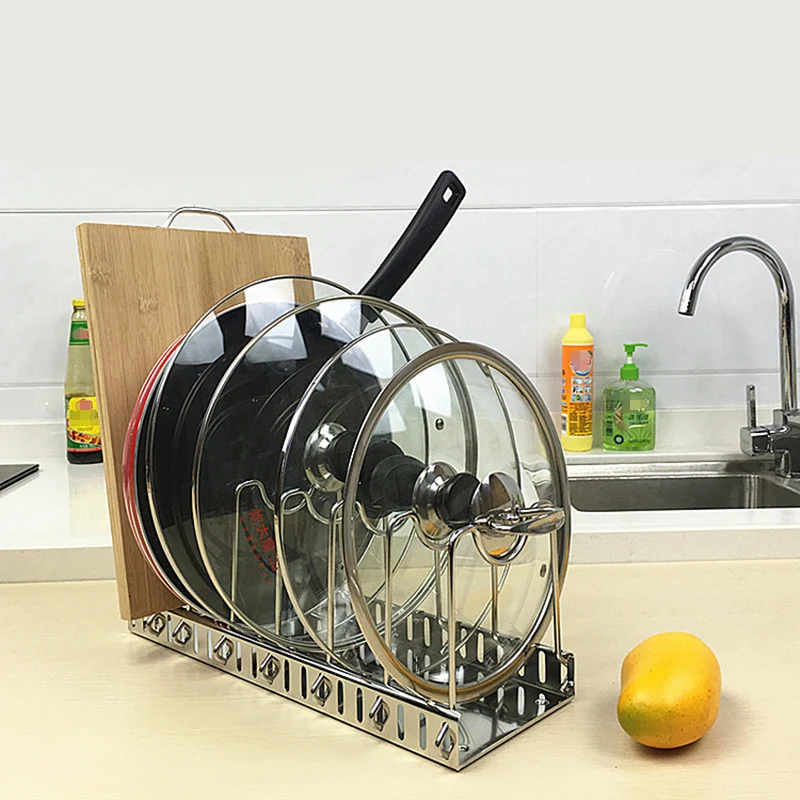 Kitchen Baking Pan Organizer - Регулируемая фотовспышка из нержавеющей стали 304,