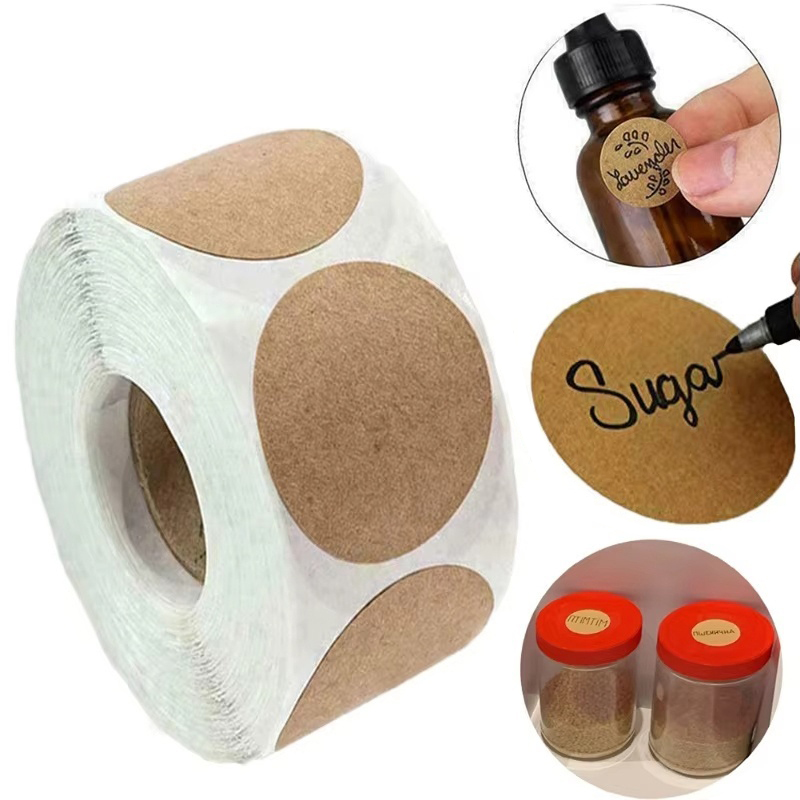 1 рулон круглых самоклеящихся  – обзор и цена Kitchen.Baking Labels