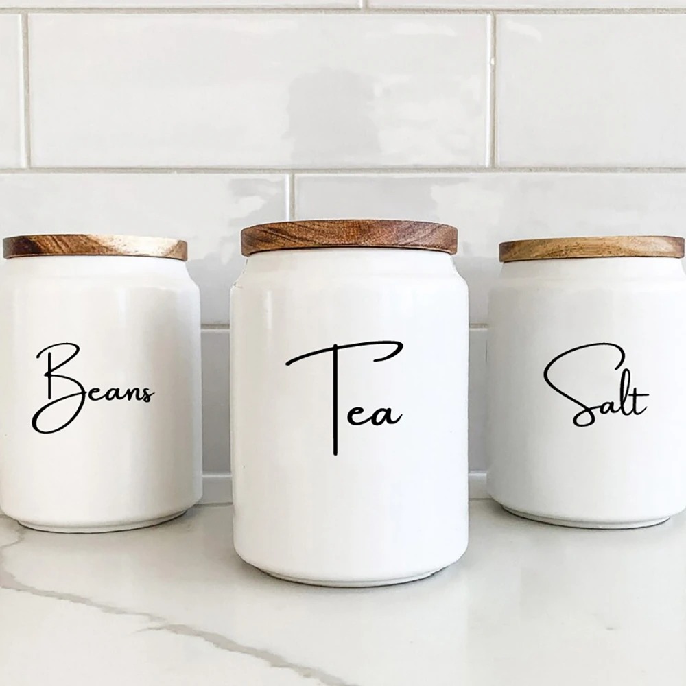 Наклейки для банок и контейнер – обзор и цена Kitchen.Baking Labels