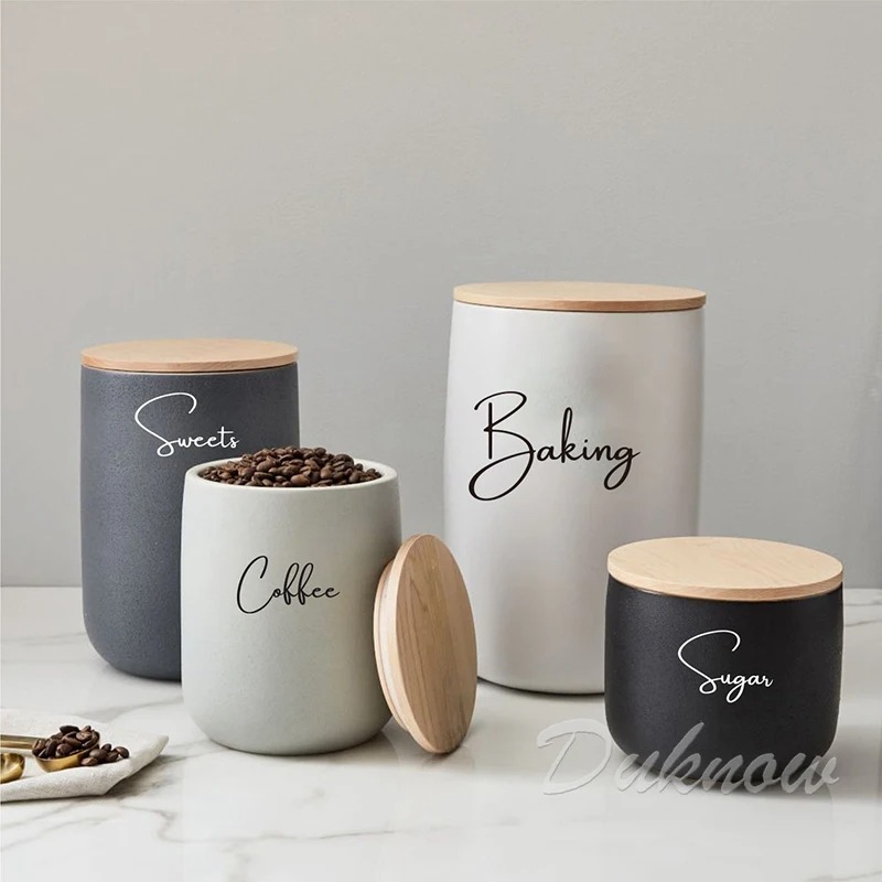 Наклейки для банок и контейнер – обзор и цена Kitchen.Baking Labels