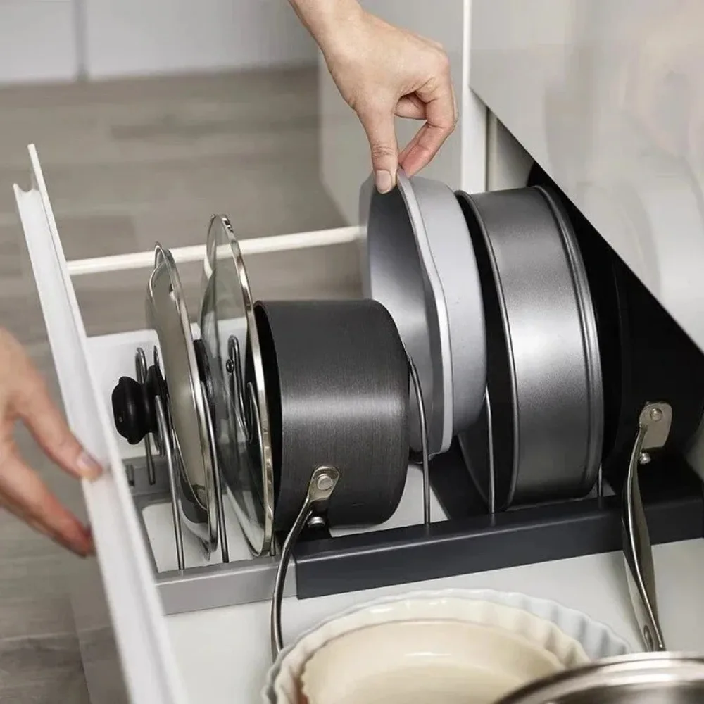 Раздвижной органайзер для крыш – обзор и цена Kitchen Baking Pan Organizer