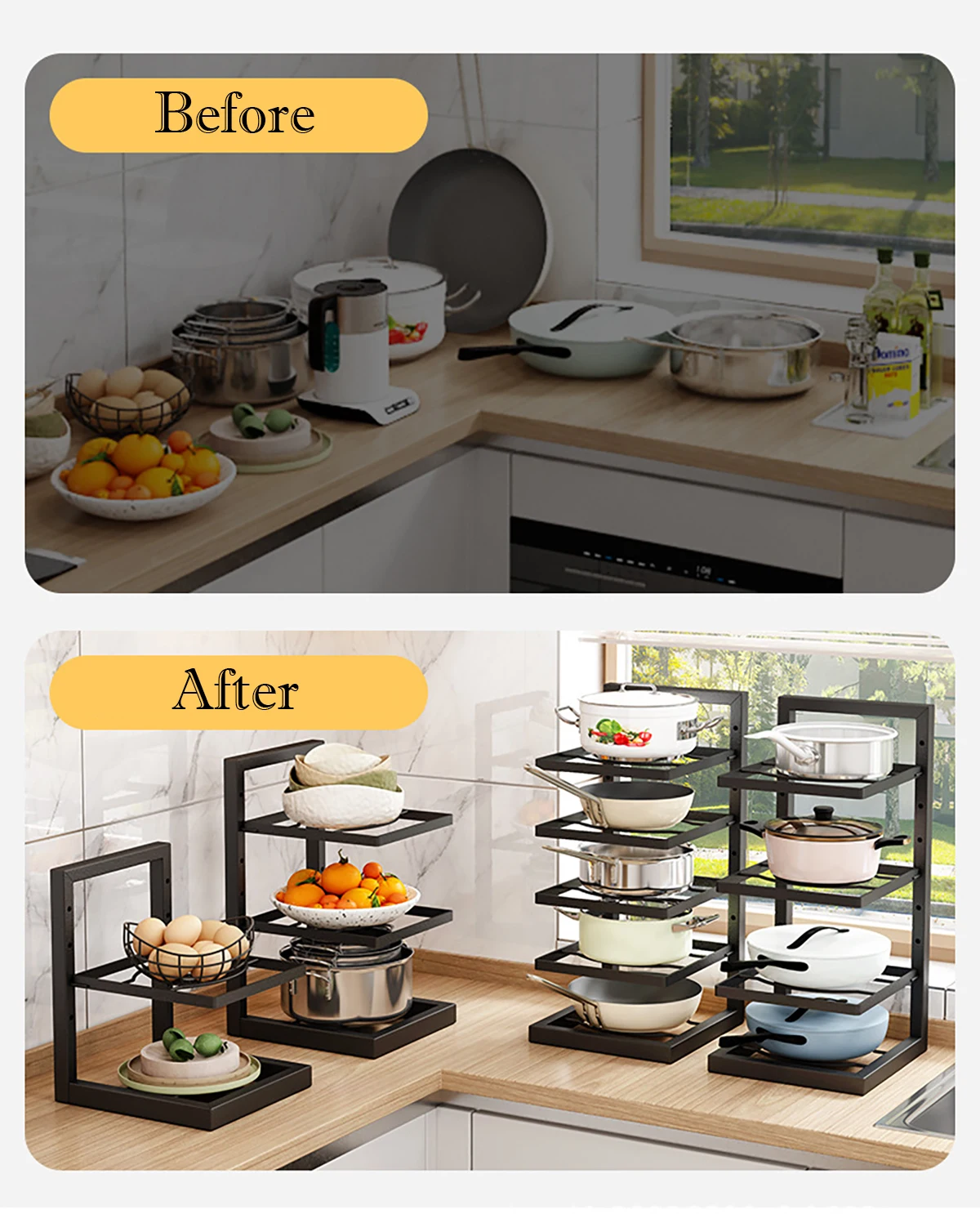 Регулируемая подставка-органай – обзор и цена Kitchen Baking Pan Organizer