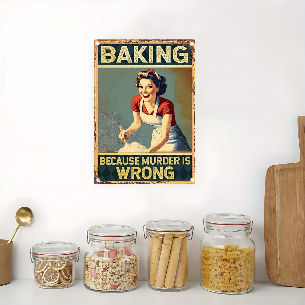 Винтажная забавная металлическ – обзор и цена Kitchen Baking Wall Art