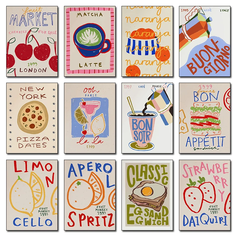 Постер-принт «Еда: выпечка, хл – обзор и цена Kitchen Baking Wall Art
