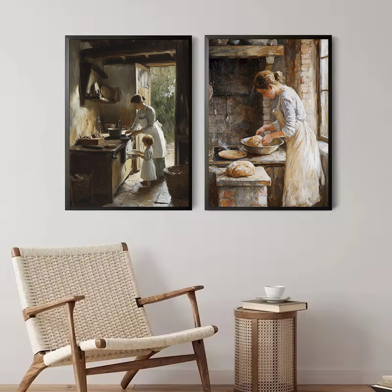 Французская кухня, женщина, вы – обзор и цена Kitchen Baking Wall Art