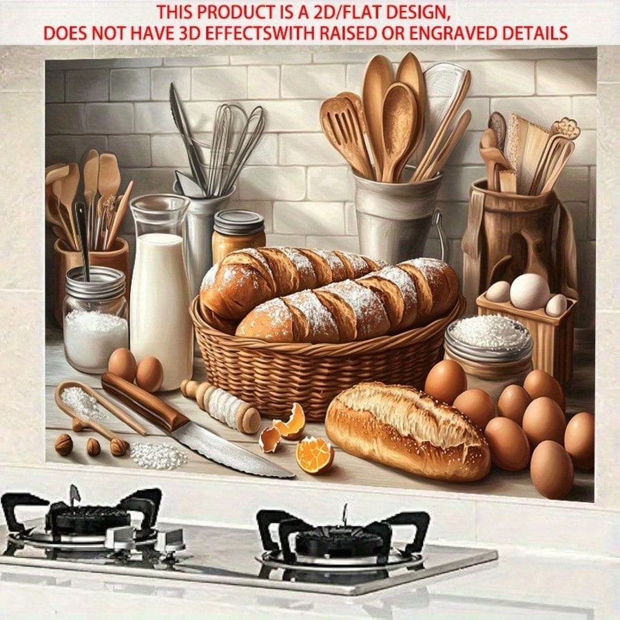 2D Самоклеящаяся ПВХ наклейка  – обзор и цена Kitchen Baking Wall Art